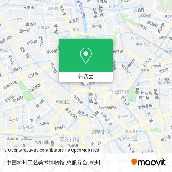中国杭州工艺美术博物馆-总服务台地图