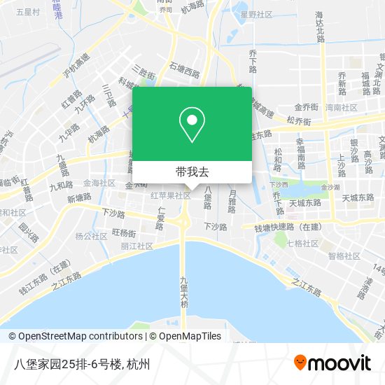 八堡家园25排-6号楼地图