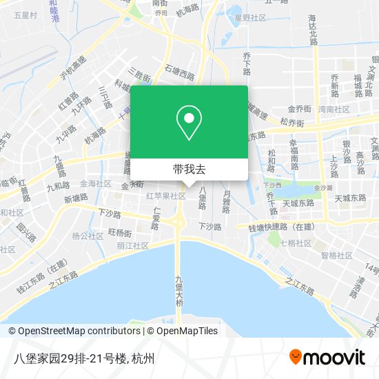 八堡家园29排-21号楼地图