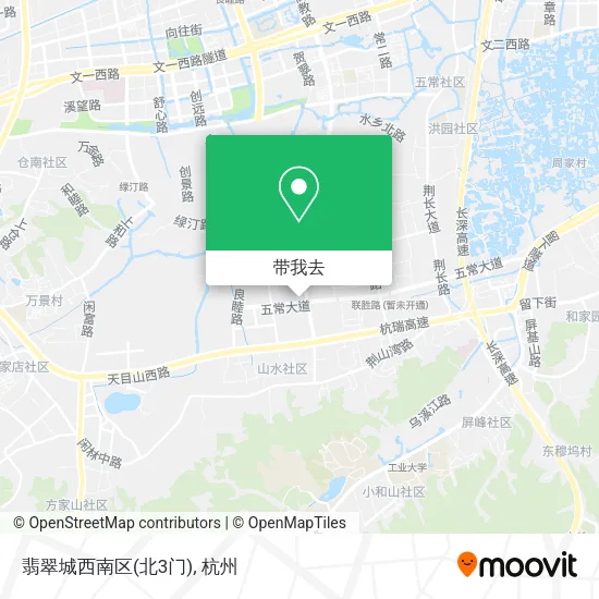 翡翠城西南区(北3门)地图