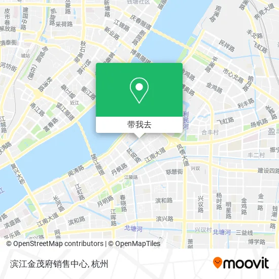 滨江金茂府销售中心地图