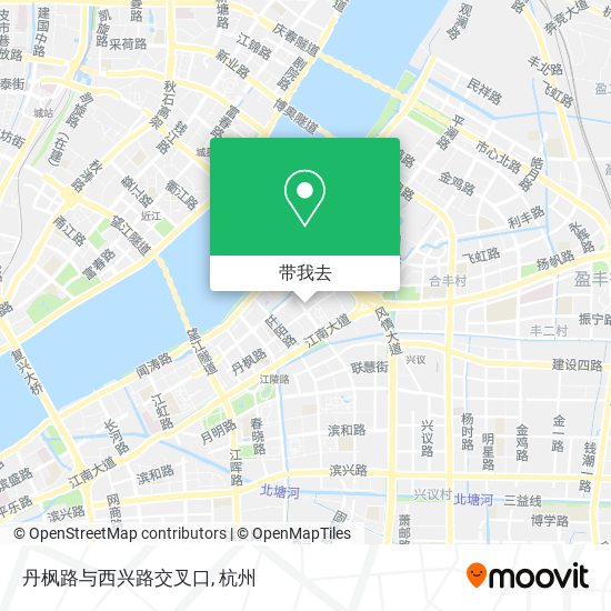 丹枫路与西兴路交叉口地图