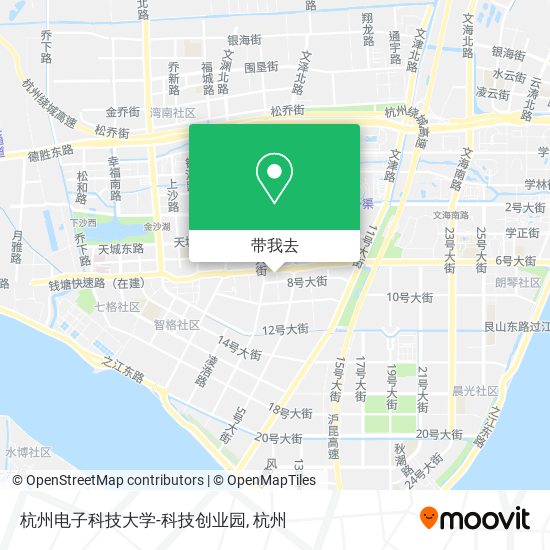 杭州电子科技大学-科技创业园地图