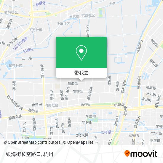 银海街长空路口地图