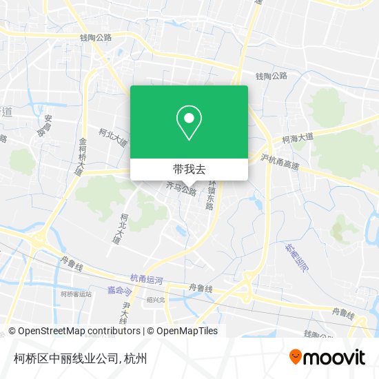 柯桥区中丽线业公司地图