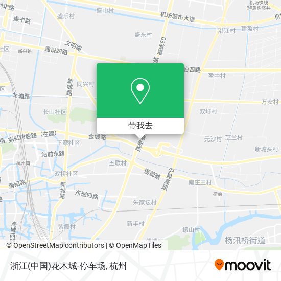 浙江(中国)花木城-停车场地图
