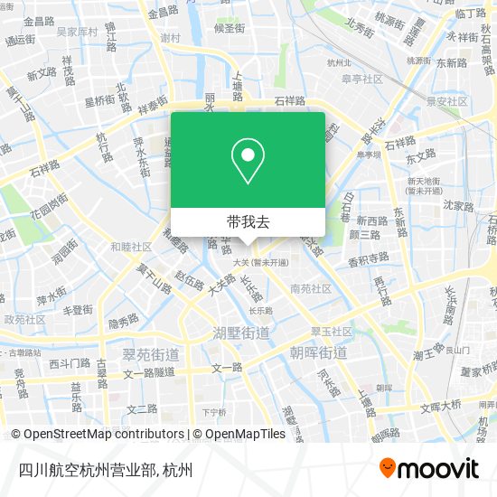 四川航空杭州营业部地图