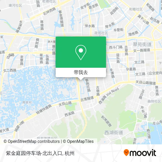 紫金庭园停车场-北出入口地图