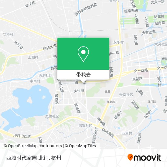 西城时代家园-北门地图