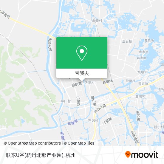 联东U谷(杭州北部产业园)地图