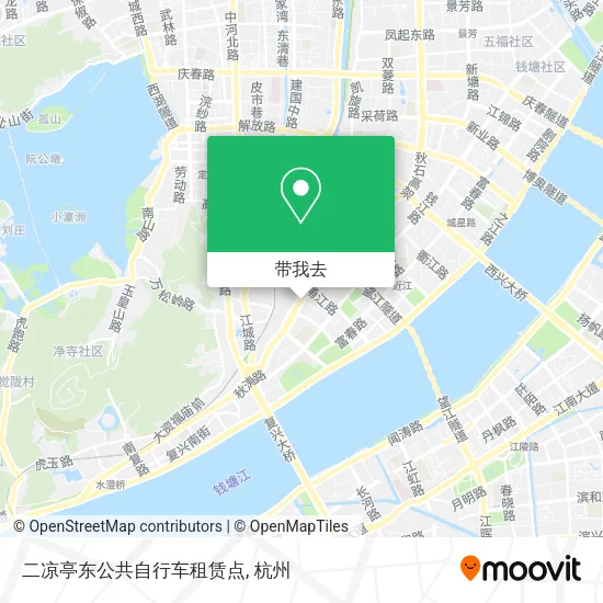 二凉亭东公共自行车租赁点地图