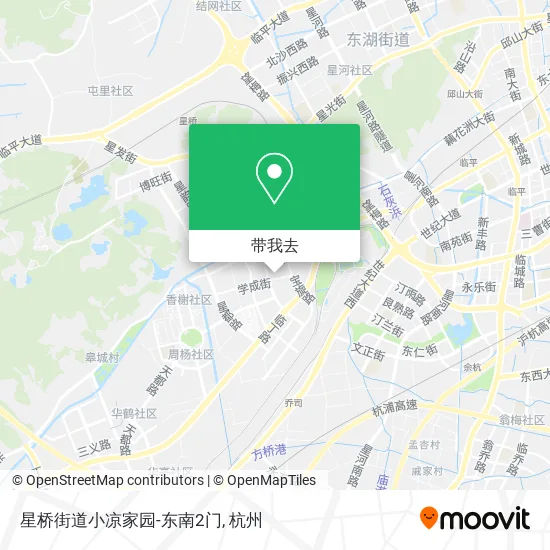 星桥街道小凉家园-东南2门地图