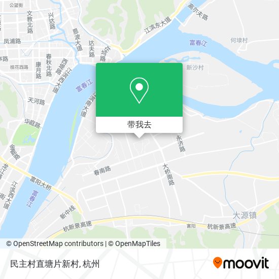 民主村直塘片新村地图