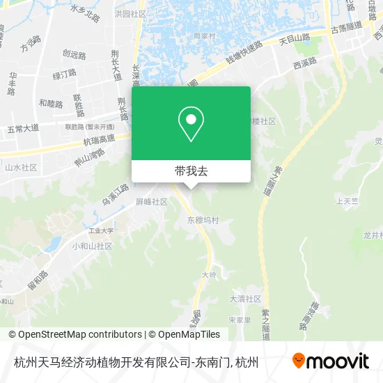 杭州天马经济动植物开发有限公司-东南门地图