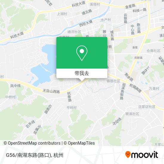 G56/南湖东路(路口)地图