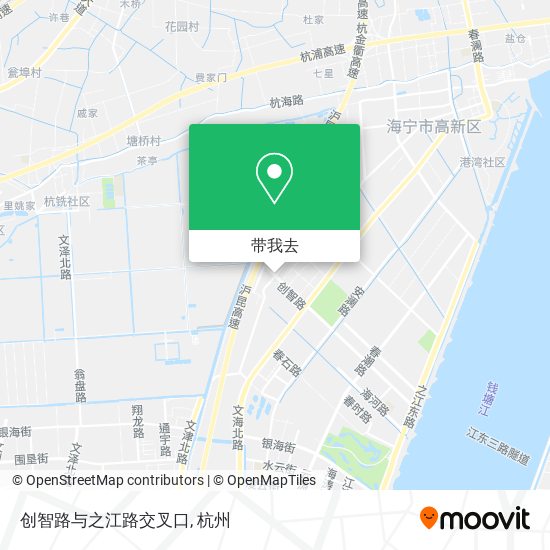 创智路与之江路交叉口地图