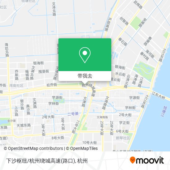 下沙枢纽/杭州绕城高速(路口)地图