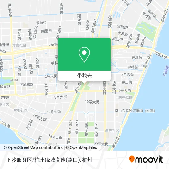 下沙服务区/杭州绕城高速(路口)地图