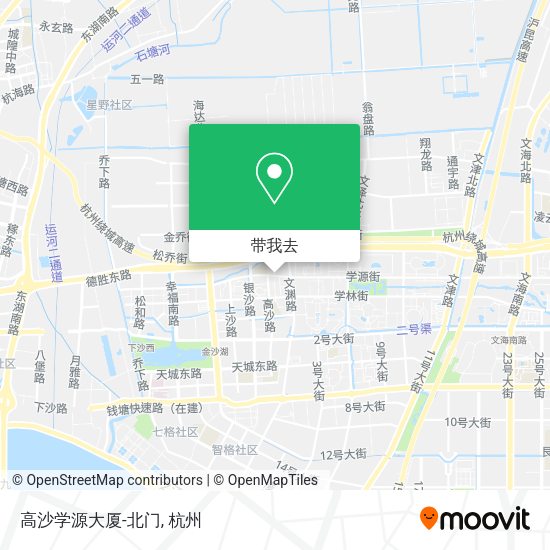 高沙学源大厦-北门地图