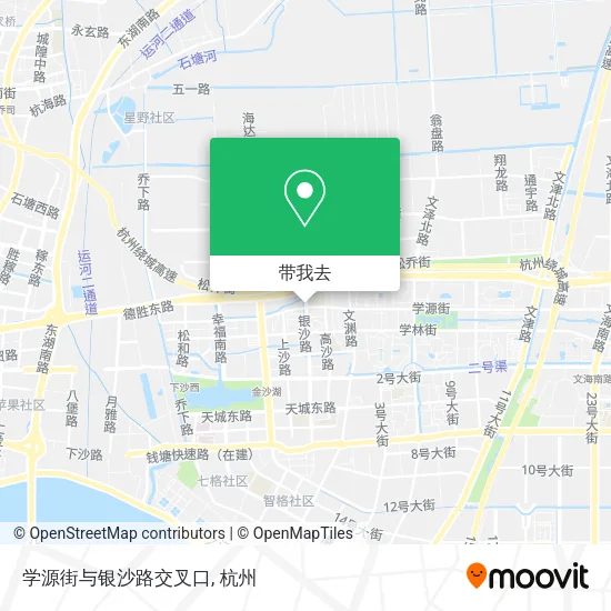 学源街与银沙路交叉口地图