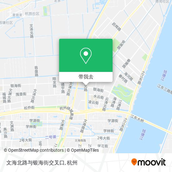 文海北路与银海街交叉口地图