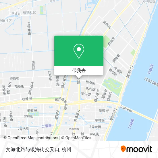文海北路与银海街交叉口地图