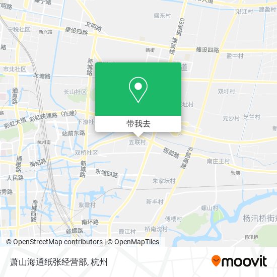 萧山海通纸张经营部地图