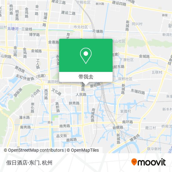 假日酒店-东门地图