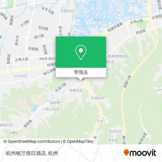 杭州铭兰假日酒店地图