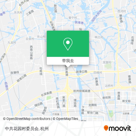 中共花园村委员会地图