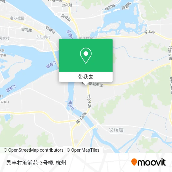 民丰村渔浦苑-3号楼地图