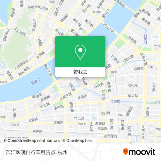 滨江医院自行车租赁点地图