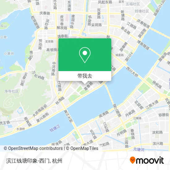 滨江钱塘印象-西门地图