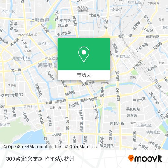 309路(绍兴支路-临平站)地图