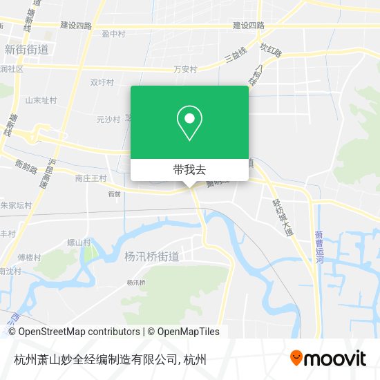 杭州萧山妙全经编制造有限公司地图
