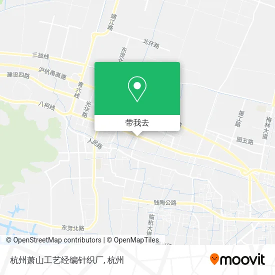 杭州萧山工艺经编针织厂地图