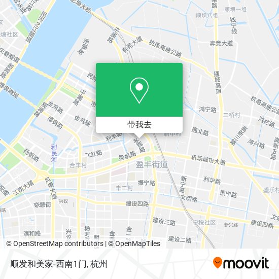 顺发和美家-西南1门地图