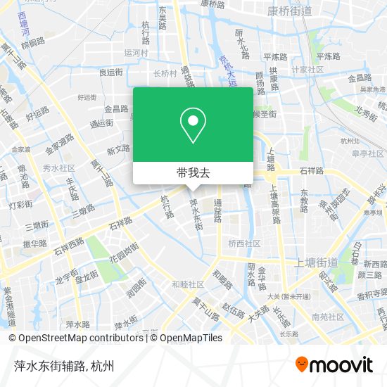 萍水东街辅路地图
