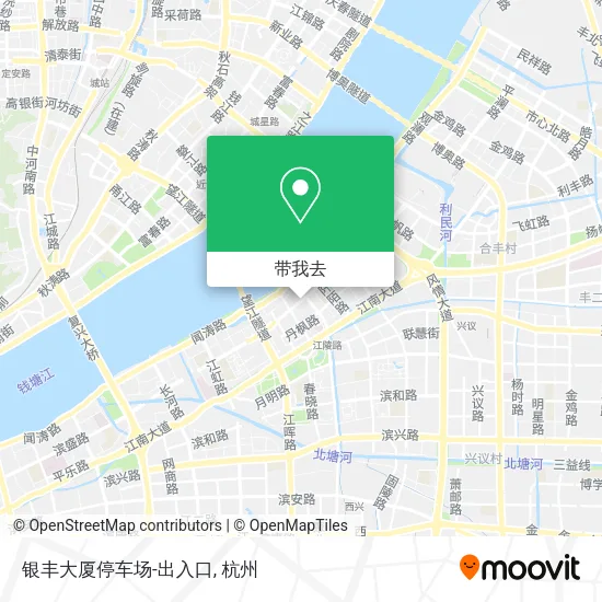 银丰大厦停车场-出入口地图