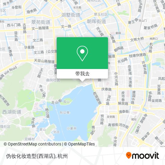 伪妆化妆造型(西湖店)地图