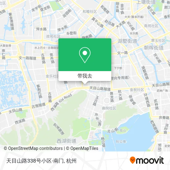 天目山路338号小区-南门地图