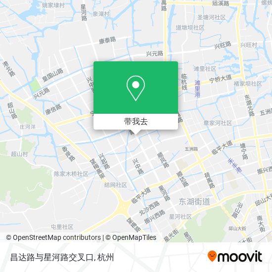 昌达路与星河路交叉口地图