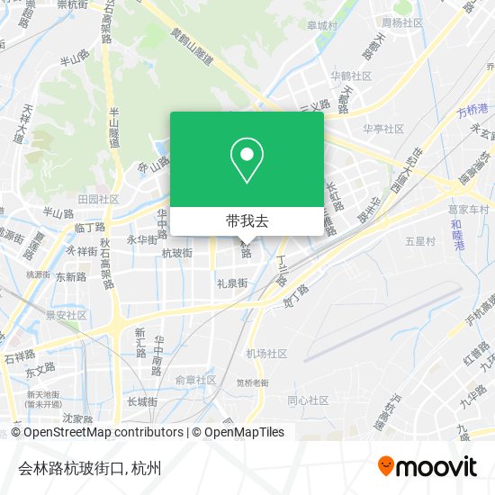 会林路杭玻街口地图