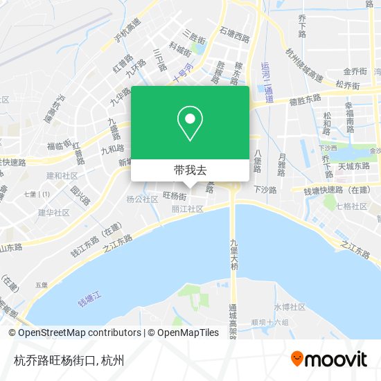 杭乔路旺杨街口地图