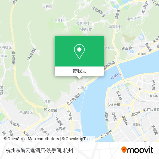 杭州东航云逸酒店-洗手间地图