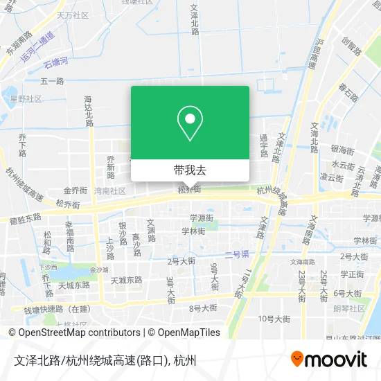 文泽北路/杭州绕城高速(路口)地图
