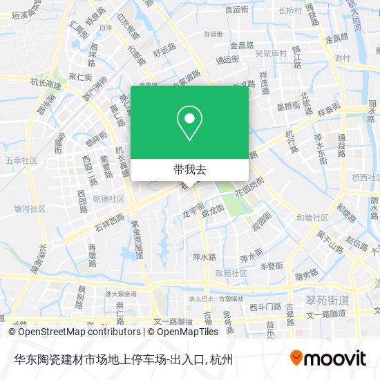 华东陶瓷建材市场地上停车场-出入口地图