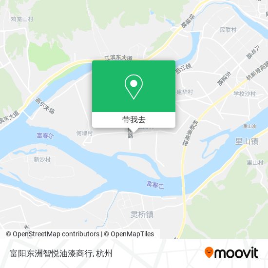 富阳东洲智悦油漆商行地图