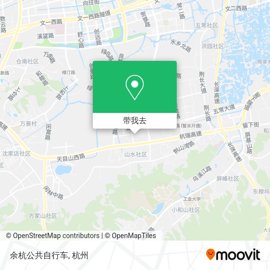 余杭公共自行车地图