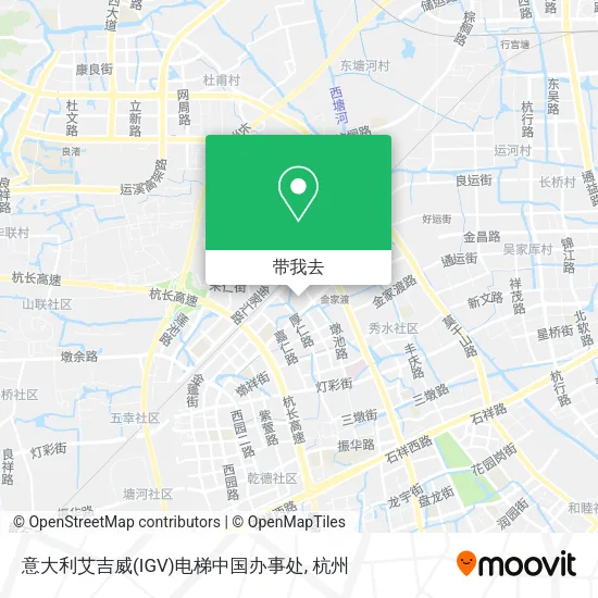意大利艾吉威(IGV)电梯中国办事处地图